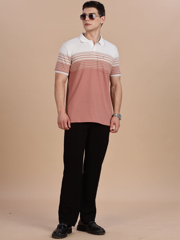Red Color Regular Fit Polo Tees